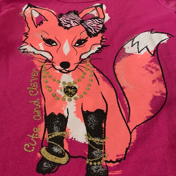Garanimals girls Size 4 Fox shirt - Picture 3 of 5